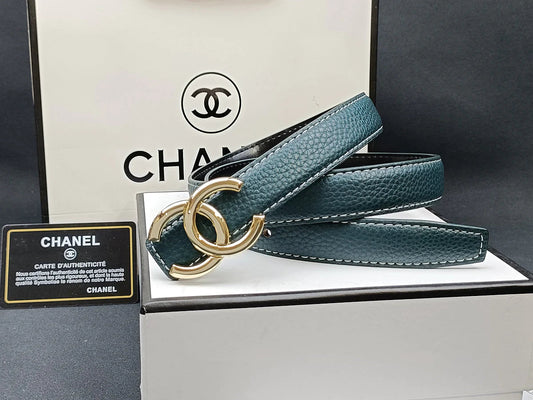 2025 8 Colors double C multi-color lychee leather belt