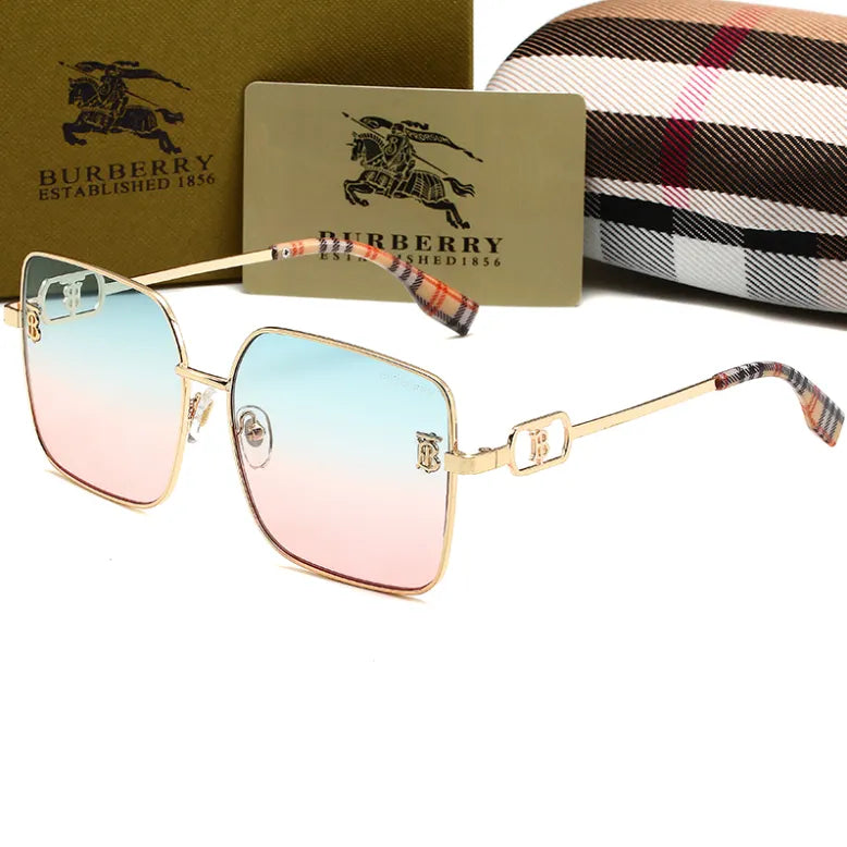 2025Retro Plaid HD Sunglasses