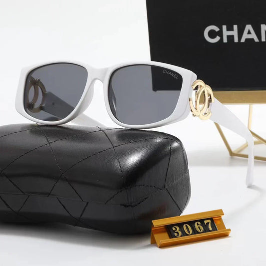 2025 Sunglasses large frame sunglasses leg logo