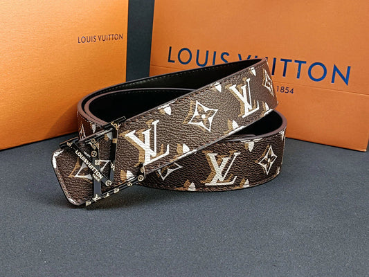 2025 3 Colors four-leaf clover double shadow printed belt