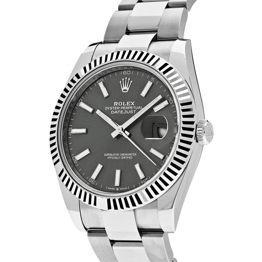 2025 Watch Datejust 126334 Stainless Steel Slate Dial Oyster