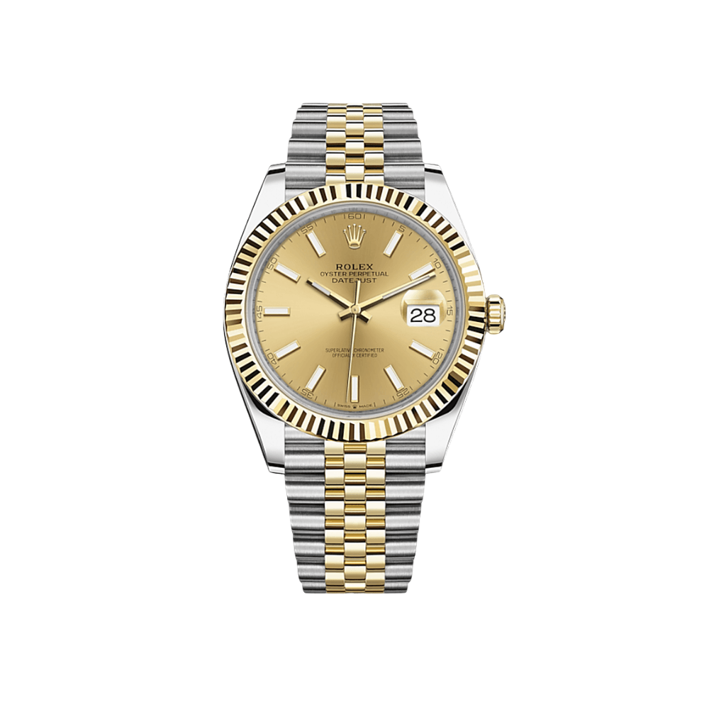 2025 Watch Datejust 126333 Yellow Gold Stainless Steel Champagne Dial Jubilee