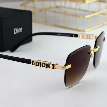 2025 Polygonal rimless cut-edge sunglasses