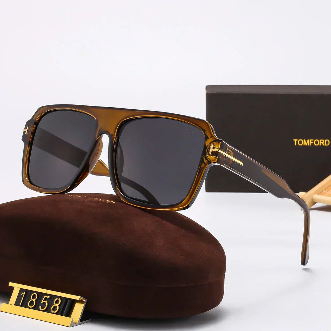 TOM FORD Square Round Sunglasses 1858