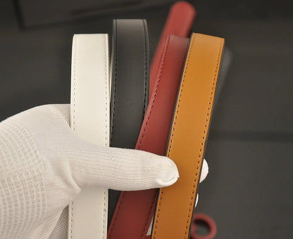 2025 4 Colors fashion double C half rhinestone belt