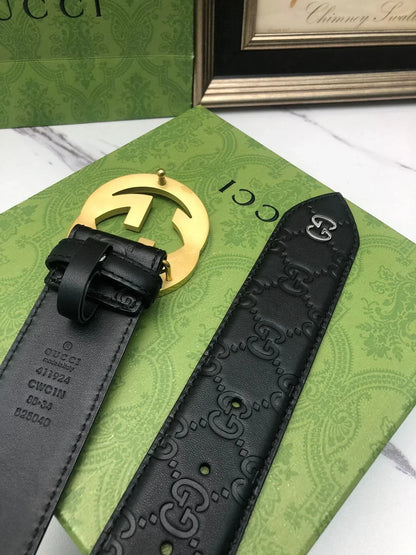 2025 First layer calfskin heat pressed Belt width 3.8cm