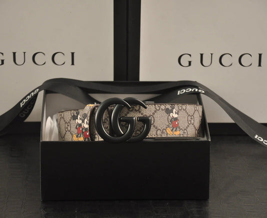 2025 3-color  double G Mickey Mouse print belt