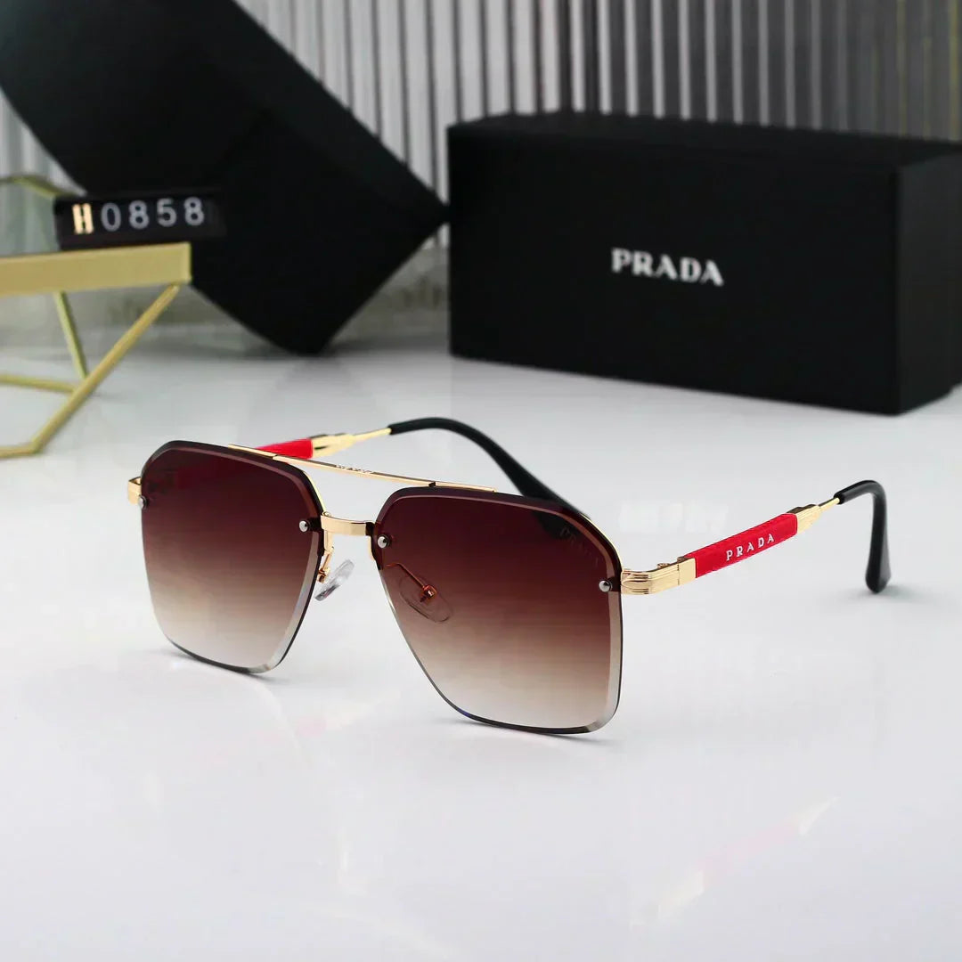 2025 Gold Thin Frame Sunglasses