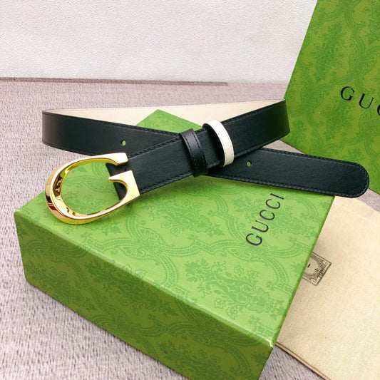 2025 Double-sided top grain cowhide plain belt, width 3.0