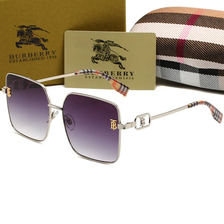 2025Retro Plaid HD Sunglasses