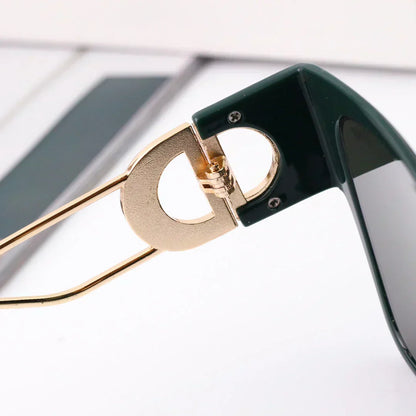 2025 Large frame fashionable cat-eye sunglasses