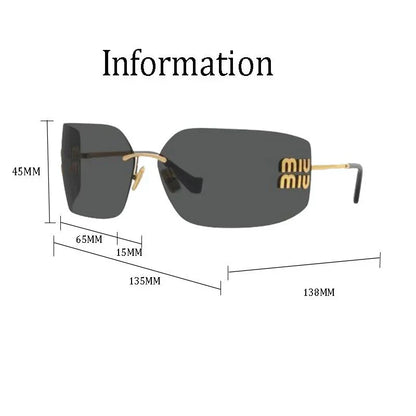 2025 Fashionable frameless sunglasses