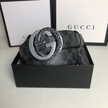 2025 3 Colors  printed letter leather belt