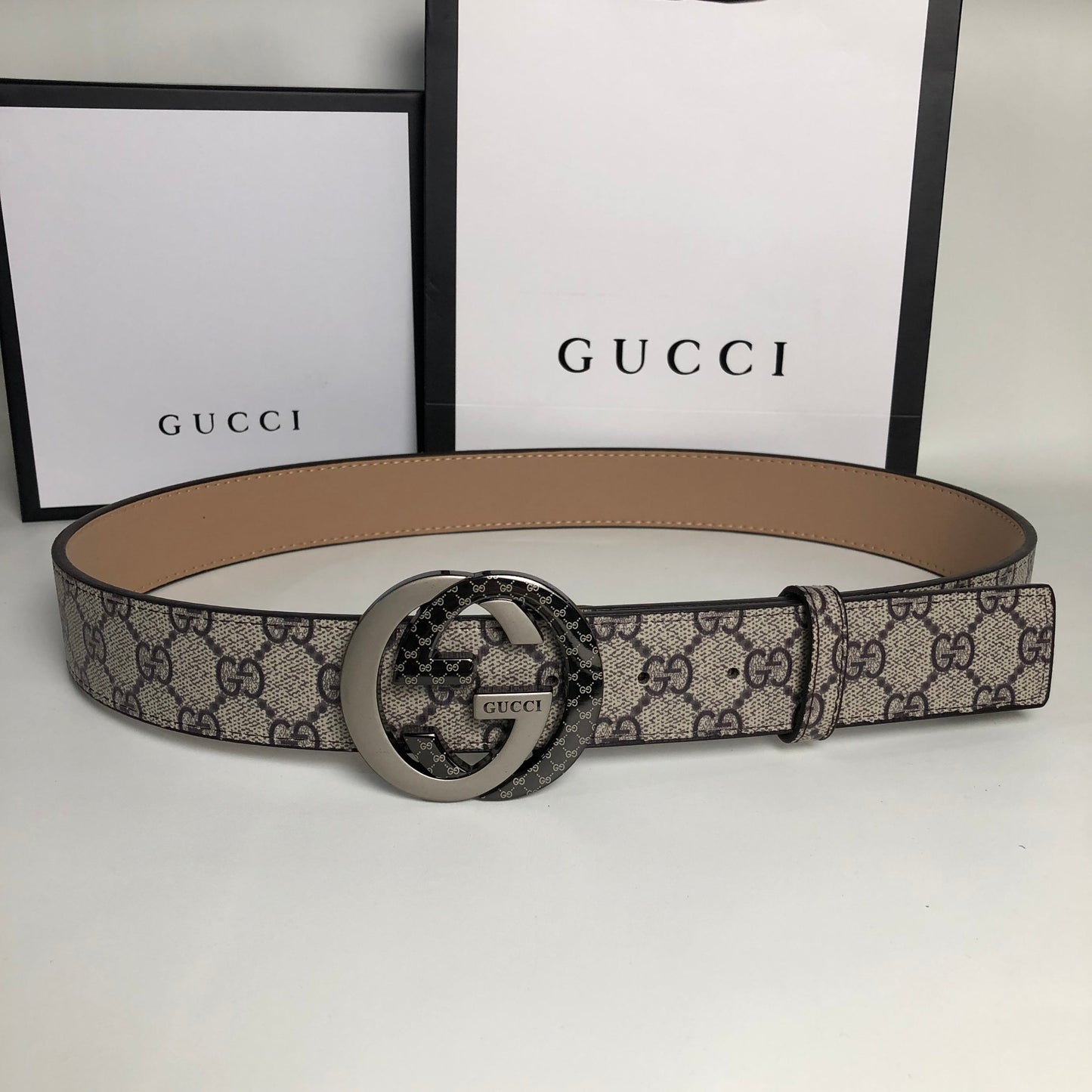 2025 3 Colors  printed letter leather belt