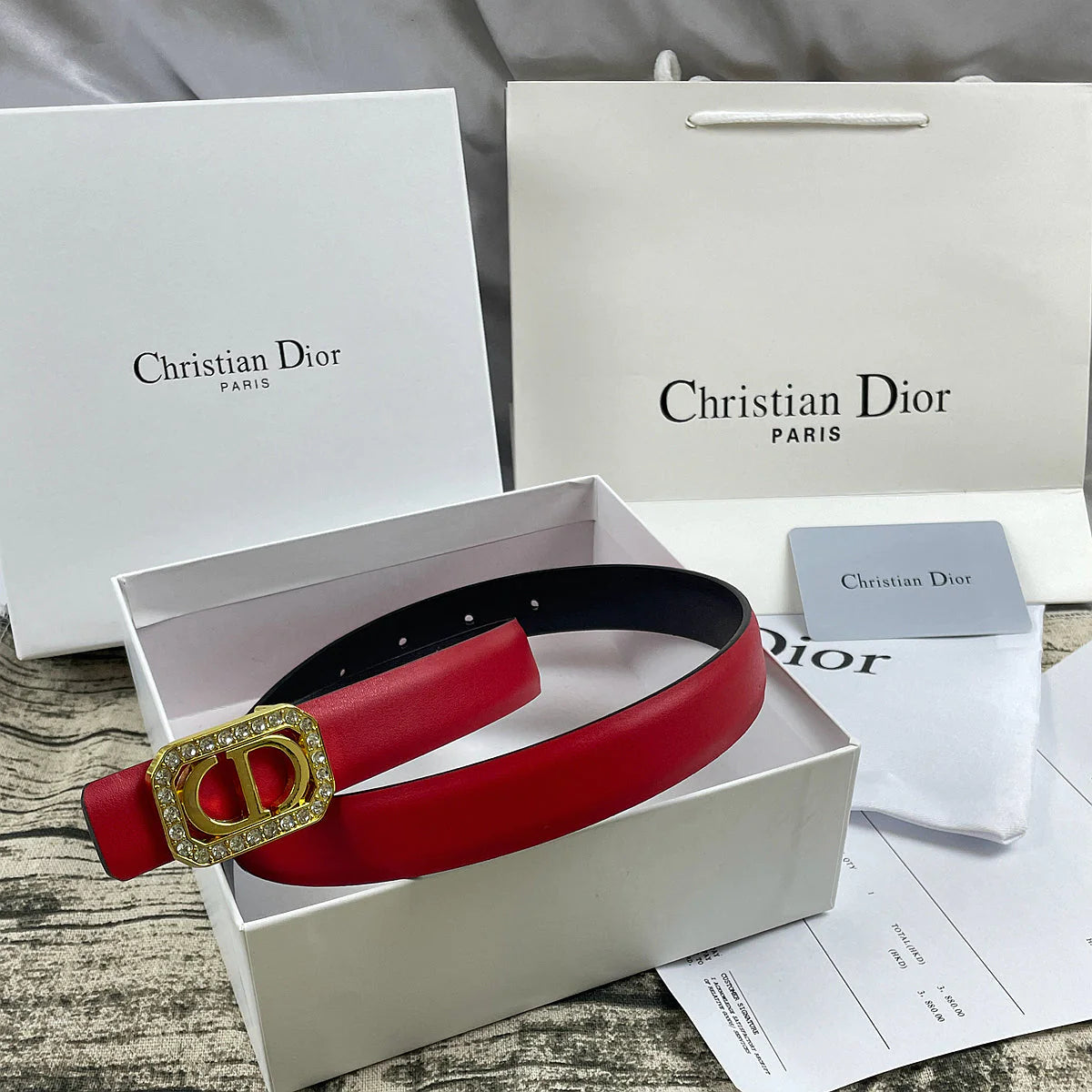 2025 6 Colors  CD rhinestone plain belt