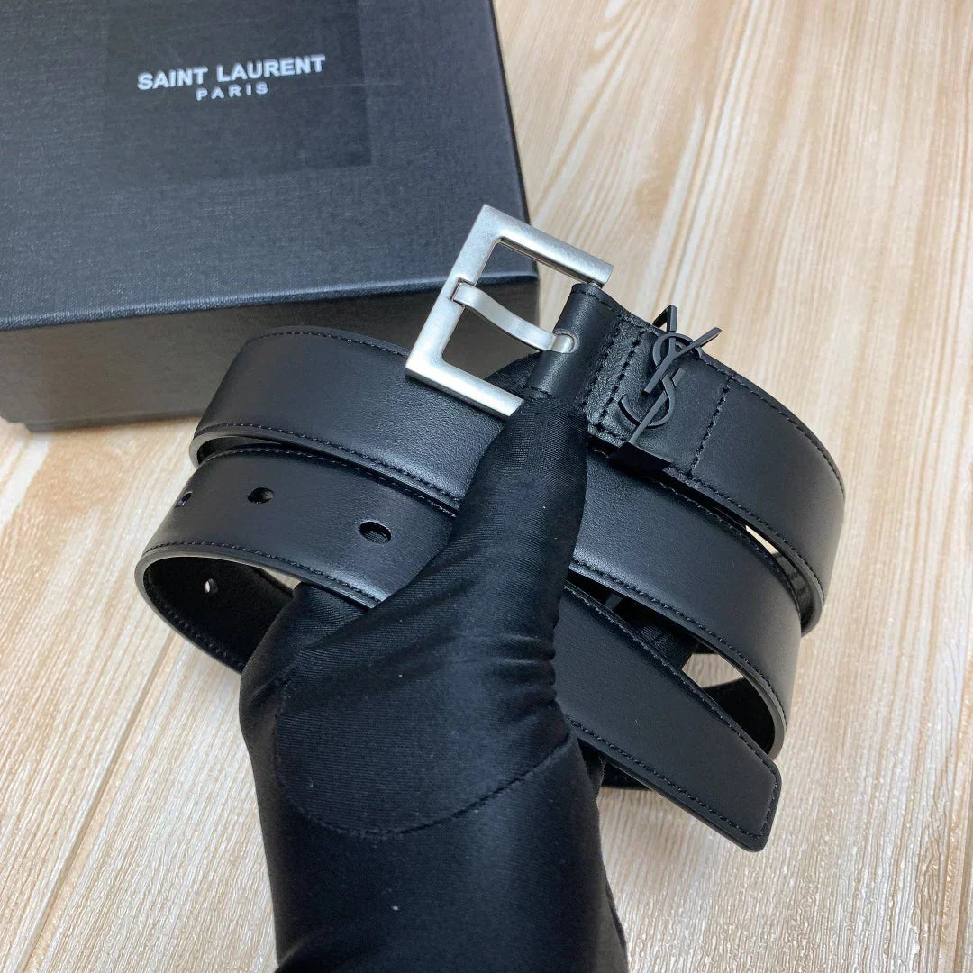 2025 Calfskin 3.0 Vintage Brass Buckle Belt