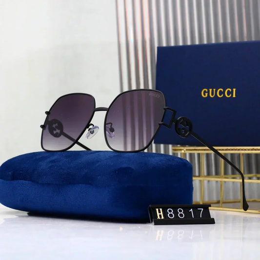 2025 Simple oval metal frame sunglasses