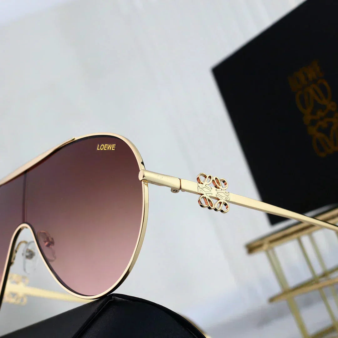 LOEWE Oval round frame sunglasses