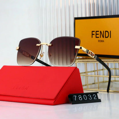 2025 Polygonal rimless cut-edge sunglasses