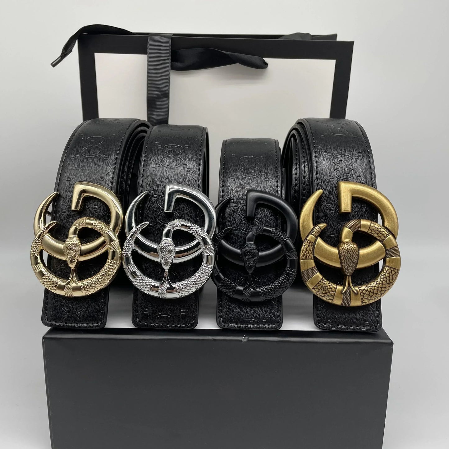 2025 Printed Letter Leather Belt