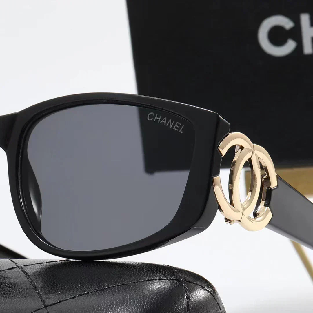 2025 Sunglasses large frame sunglasses leg logo