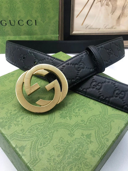 2025 First layer calfskin heat pressed Belt width 3.8cm