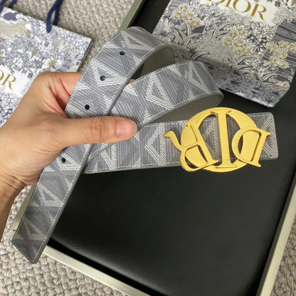 2025 belt Top layer cowhide belt stainless steel hardware buckle width 3.5CM