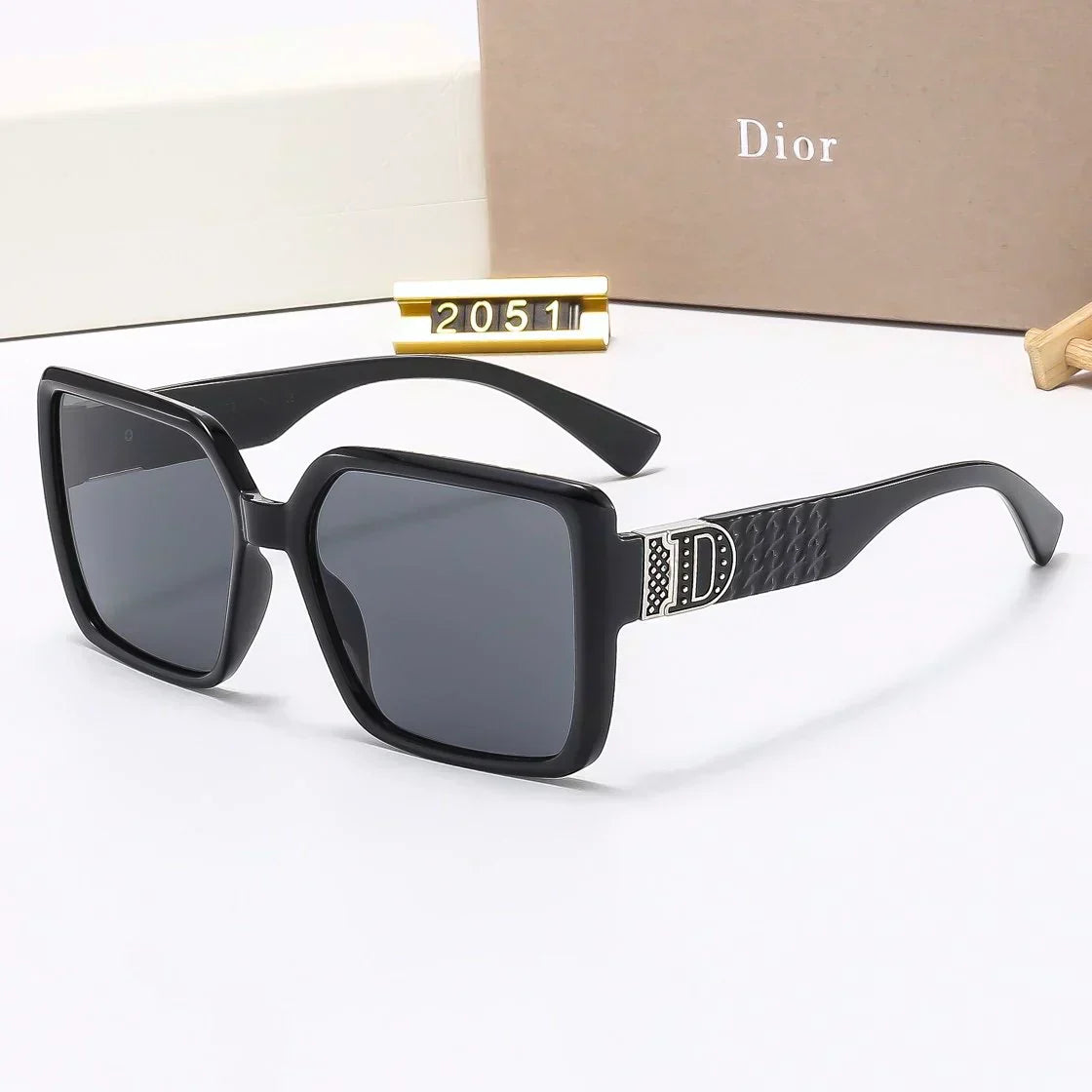 2025 Trendy square frame sun protection sunglasses