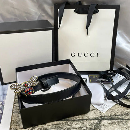 2025 belt 4 Colors  bee lychee pattern double-sided belt