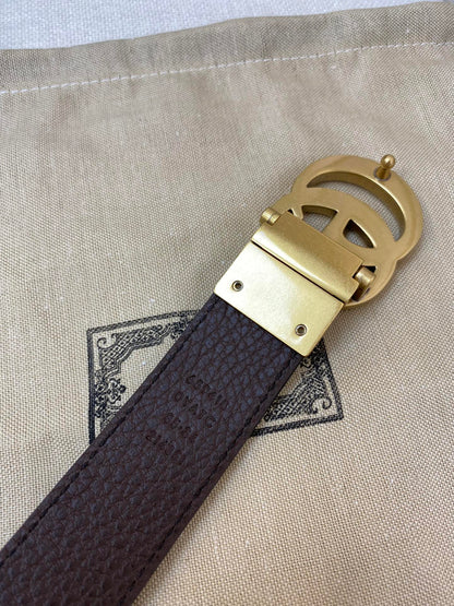 2025 Double-sided imported top-layer cowhide lychee pattern belt, black and coffee, width 3.0