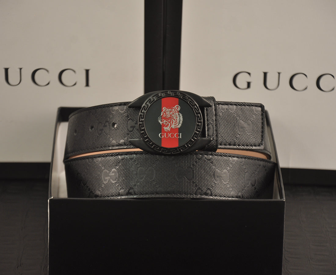 2025 2 Colors  printed letter leather belt