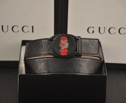 2025 2 Colors  printed letter leather belt