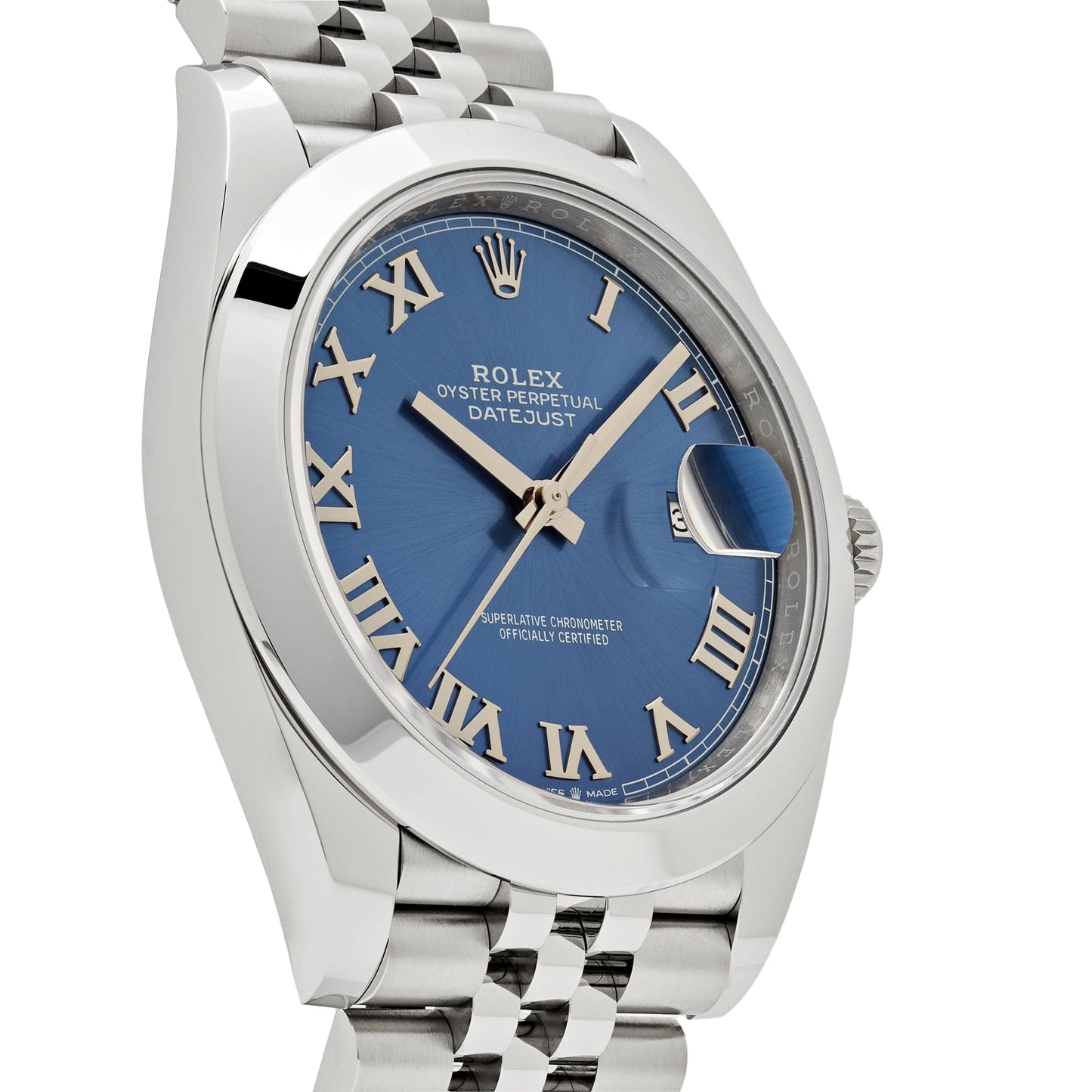 2025 Watch Datejust 126300 Stainless Steel Blue Roman Dial Jubilee (2024)