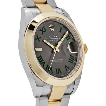 2025 Watch Datejust 126303 'Wimbledon' Yellow Gold Stainless Steel Slate Dial (2021)