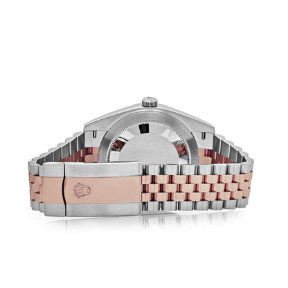 2025 Watch Datejust 126331 Rose Gold Stainless Steel Rhodium Slate Fluted Motif Dial Jubilee (2023)