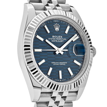 2025 Watch Datejust 126334 Stainless Steel Fluted Motif Blue Dial Jubilee (2023)