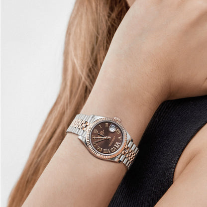 2025 Watch Datejust 278271 Rose Gold Stainless Steel Roman Chocolate Dial Jubilee (2021)