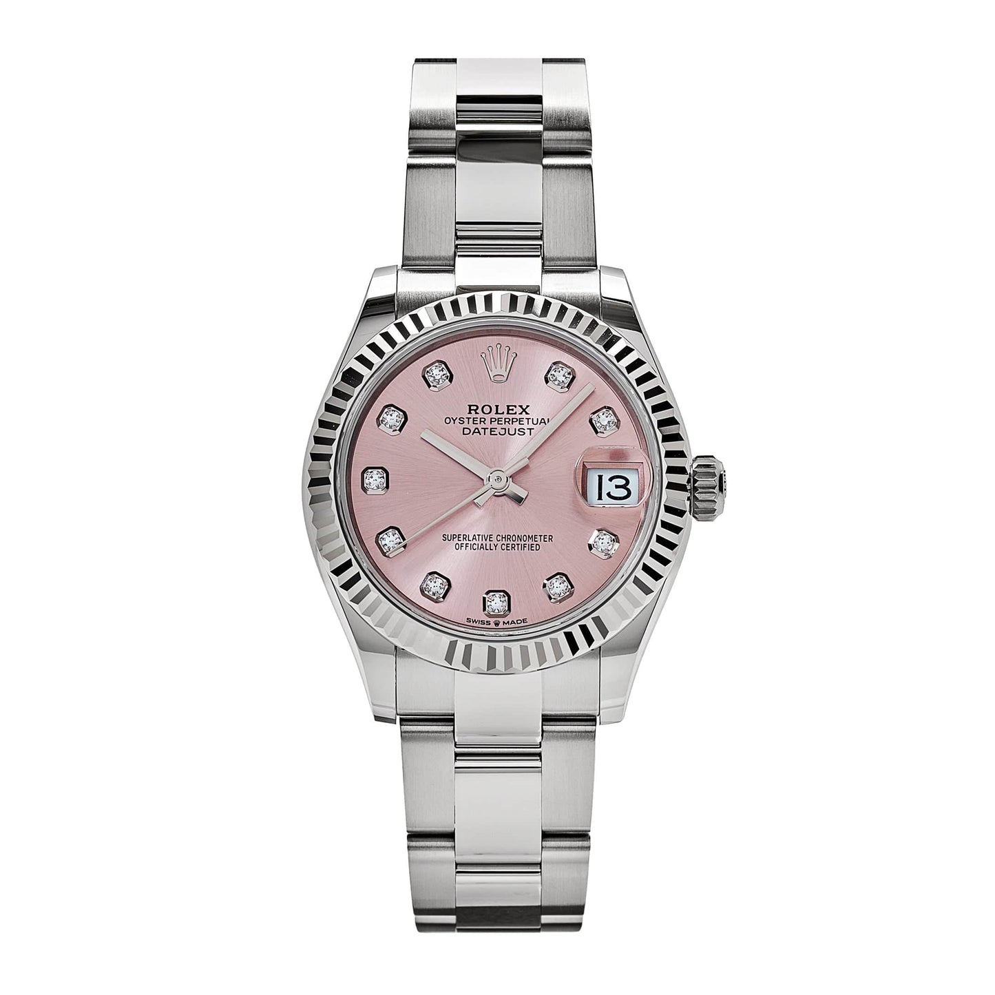 2025 Watch Datejust 278274 Stainless Steel Pink Diamond Dial
