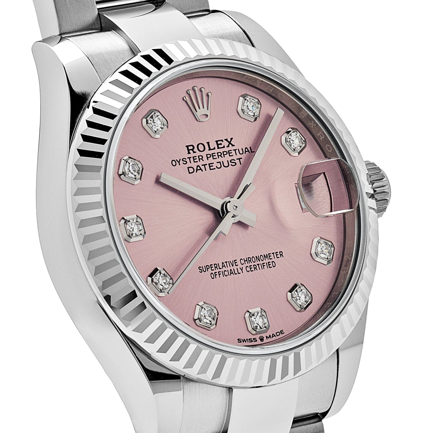 2025 Watch Datejust 278274 Stainless Steel Pink Diamond Dial