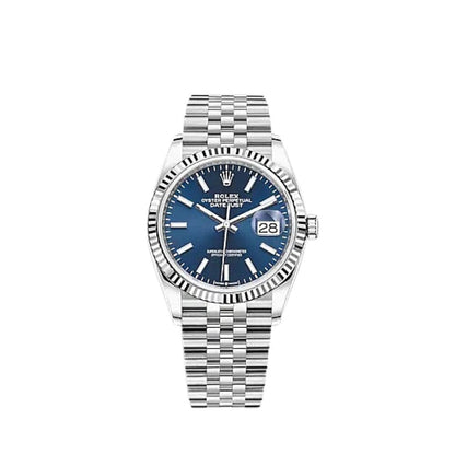2025 Watch Datejust 126234 White Gold Stainless Steel Blue Dial Jubilee