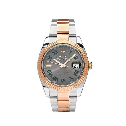 2025 Watch Datejust 126331 'Wimbledon' Rose Gold Stainless Steel