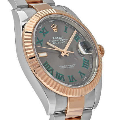 2025 Watch Datejust 126331 'Wimbledon' Rose Gold Stainless Steel