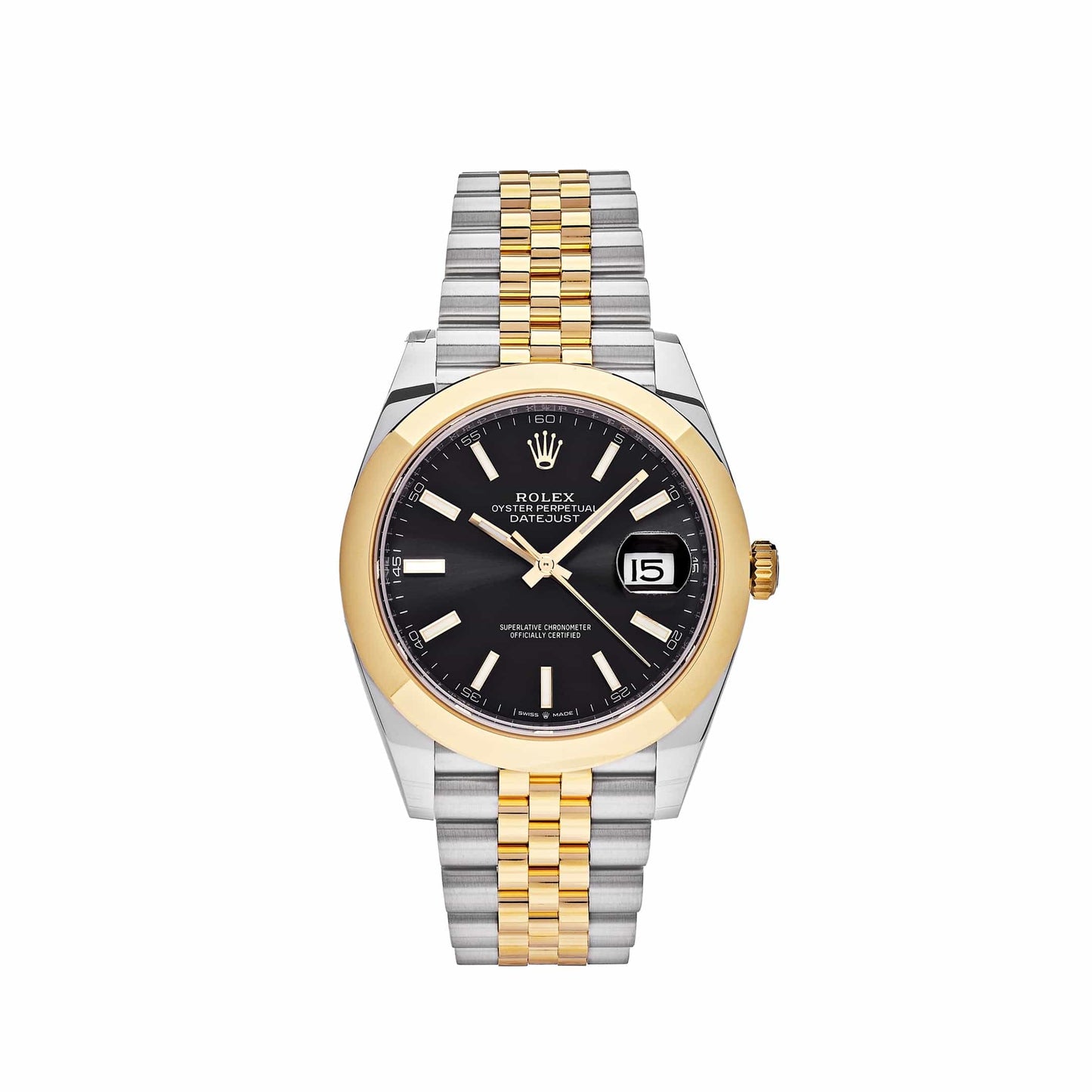 2025 Watch Datejust 126303 Stainless Steel Yellow Gold Black Dial Jubilee (2022)