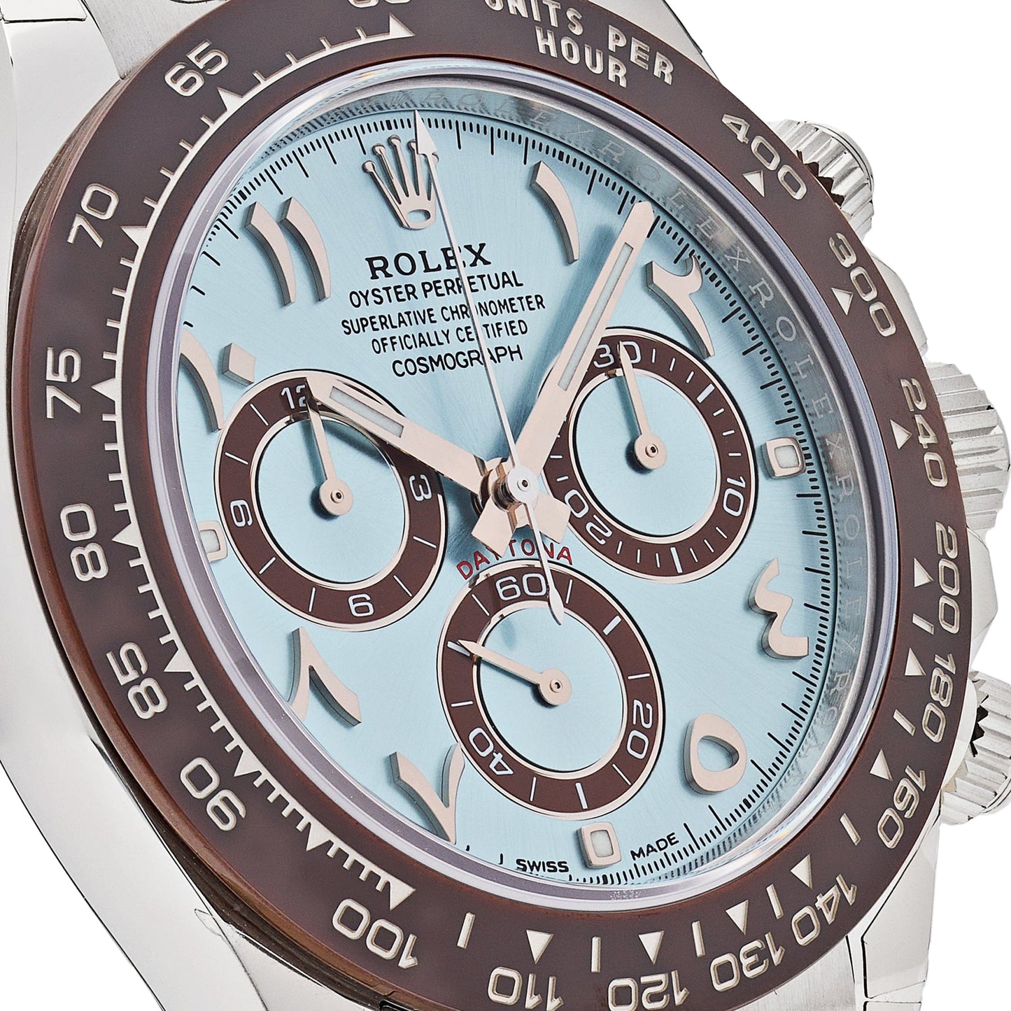 2025 Watch Daytona 116506 Platinum Ice Blue Arabic Dial