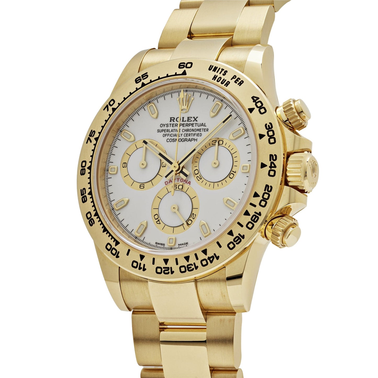 2025 Watch Daytona 116508 Yellow Gold White Dial (2021)