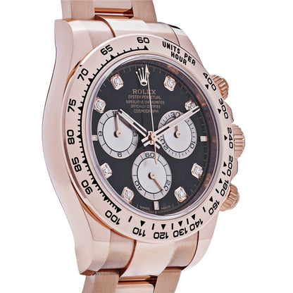 2025 Watch Daytona Cosmograph 126505 Rose Gold Black Diamond Dial (2023)