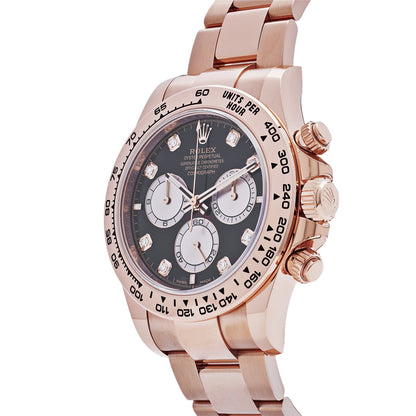 2025 Watch Daytona Cosmograph 126505 Rose Gold Black Diamond Dial (2023)