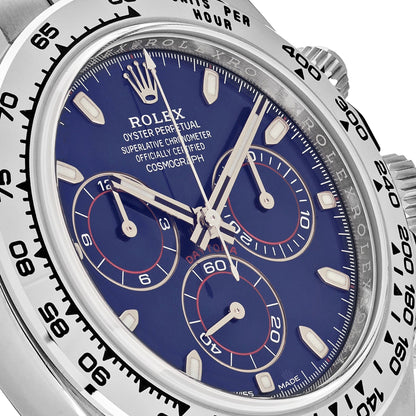 2025 Watch Daytona 116509 White Gold Blue Dial