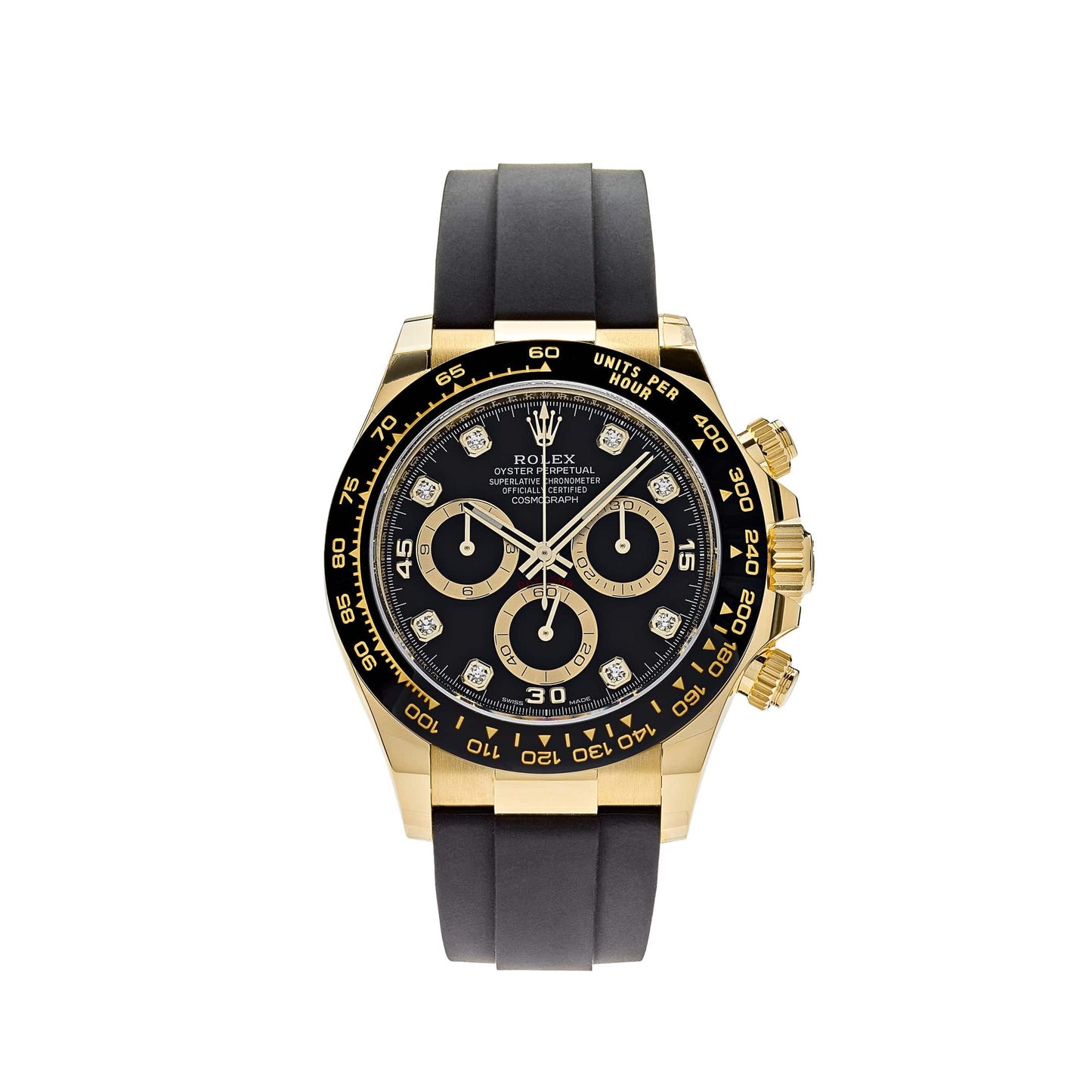 2025 Watch Daytona 116518LN Yellow Gold Black Diamond Dial