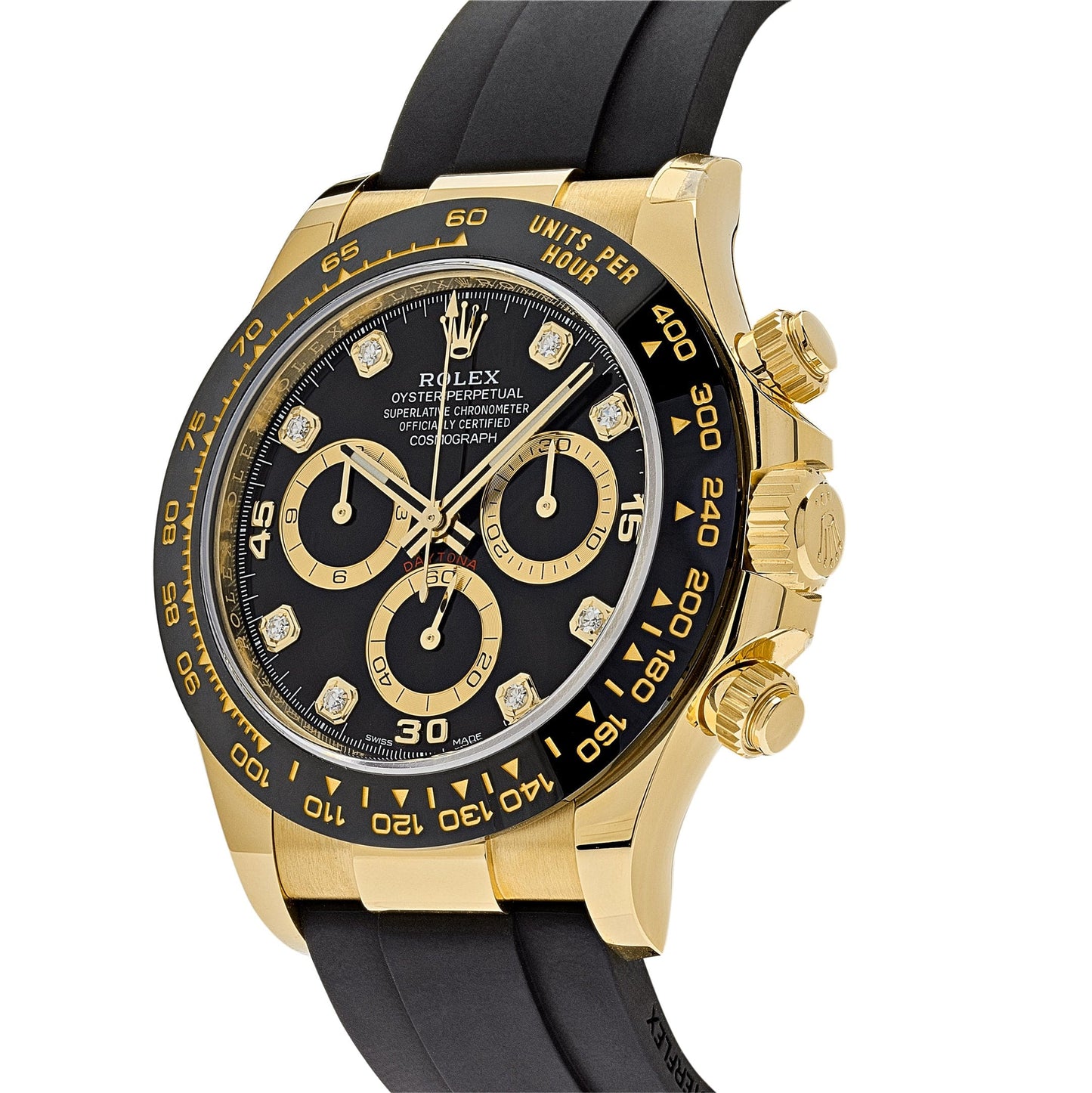 2025 Watch Daytona 116518LN Yellow Gold Black Diamond Dial